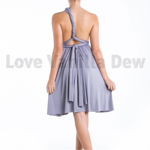 EUC Beautiful Periwinkle Infinity Dress, 100 different styles in ONE dress!!! - Picture 4 of 16
